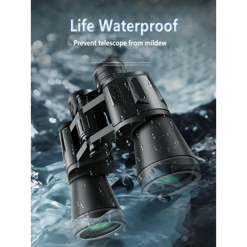 1PC 50000M German Military 20X50 Zoom HD BAK4-Prism Powerful Binoculars Long Range Professional Telescope For Outdoor Camping Travel