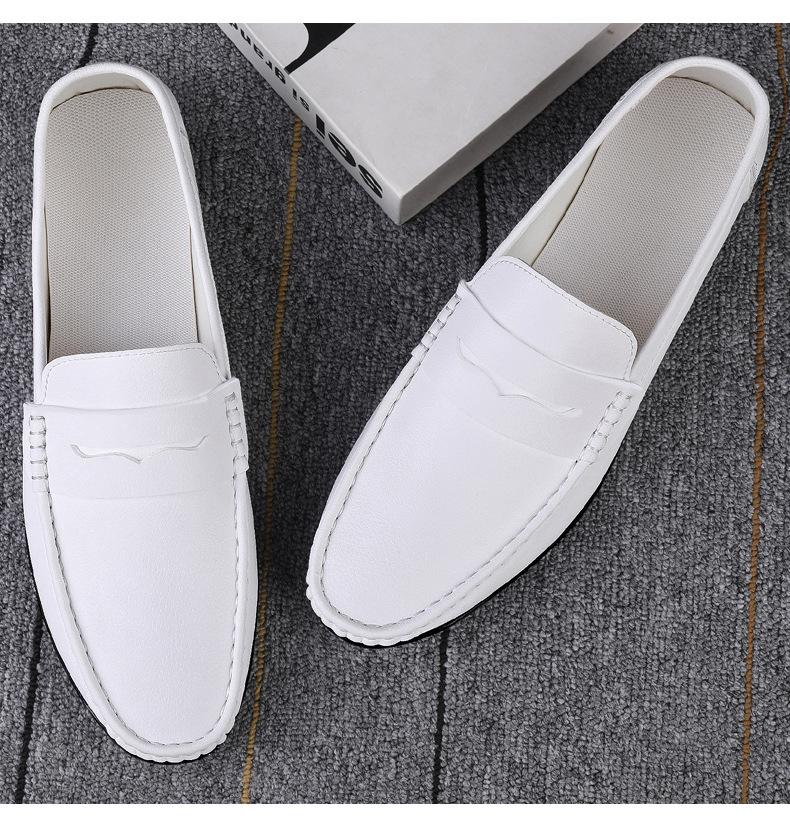 Moda Estiva Mocassini da Uomo Casual Italiani di Lusso Scarpe da Uomo in Vera Pelle Mocassini Leggeri Traspiranti Slip-on Scarpe da Barca