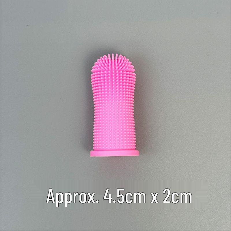 Pet Rubber Finger Toothbrush for Small & Medium Dogs - Oral Care Tool