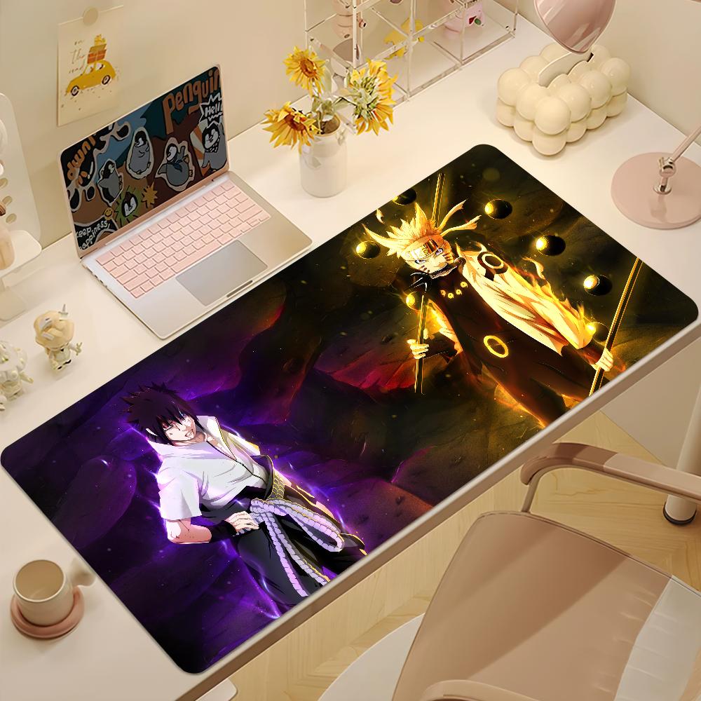 NNaruto Uzumaki Itachi Uchiha Mouse Pad Nonslip Thickened MousePad Large Writing Lockedge Gaming Cushion Office Student