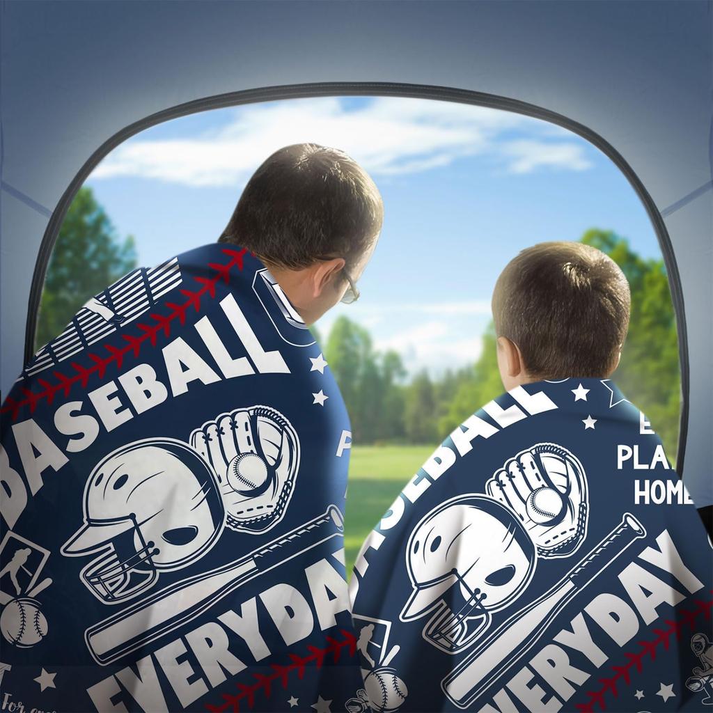 130x150cm Sports-themed Suede Casual Flannel Home Thermal Blanket Campground Travel Printed Blanket Office Lunch Break Blanket
