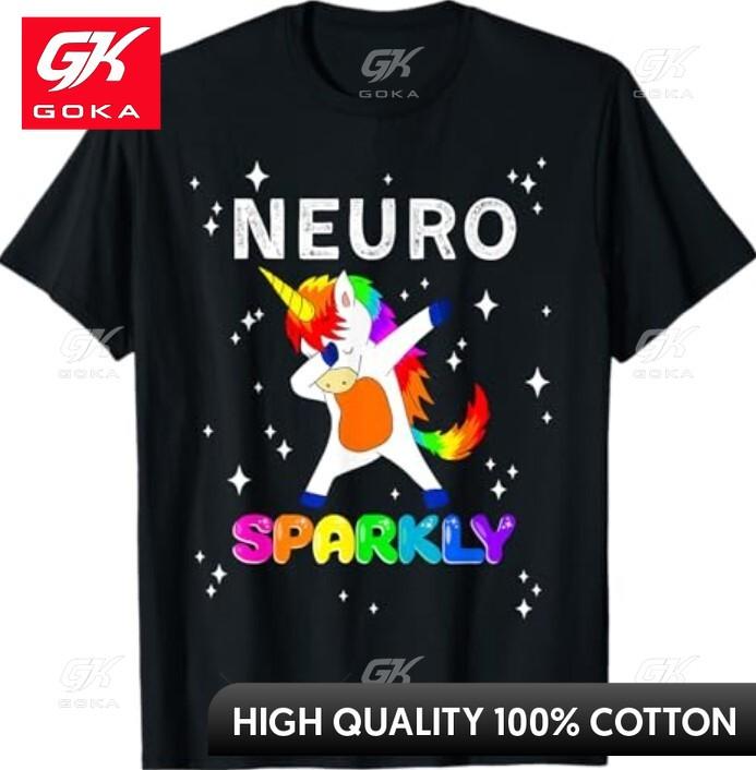

Neurodivergent Neurosparkly Neurodivergence Unicorn Graphic T Shirts Unisexs Clothing Cotton Women Funny Summer Tshrits S