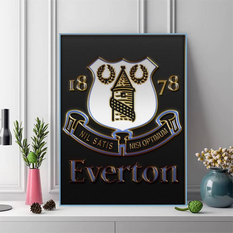 Everton Fc 100% Round Full Drill 5D DIY Diamond Painting Embroidery Cross Stitch Rhinestone Décor