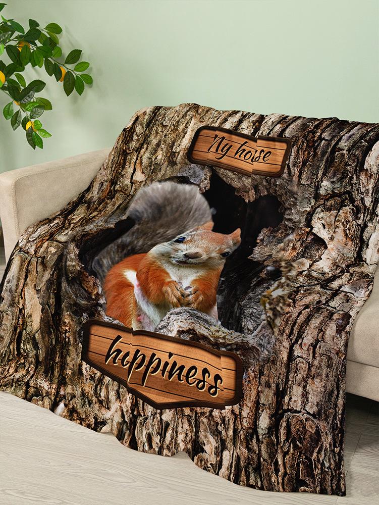 Flannel Blanket Deer Animal Blanket Crystal Fleece Blanket Spring And Autumn