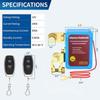 12V 240A Auto Battery Wireless Double Remote Control Breaker Intelligent Anti-theft Scooter Battery Power Switch
