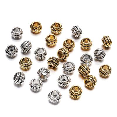 30pcs/lot 8mm Loose Spacer Bead For Jewelry Making Vintage Bracelet Beads Findings Handmade Supplies