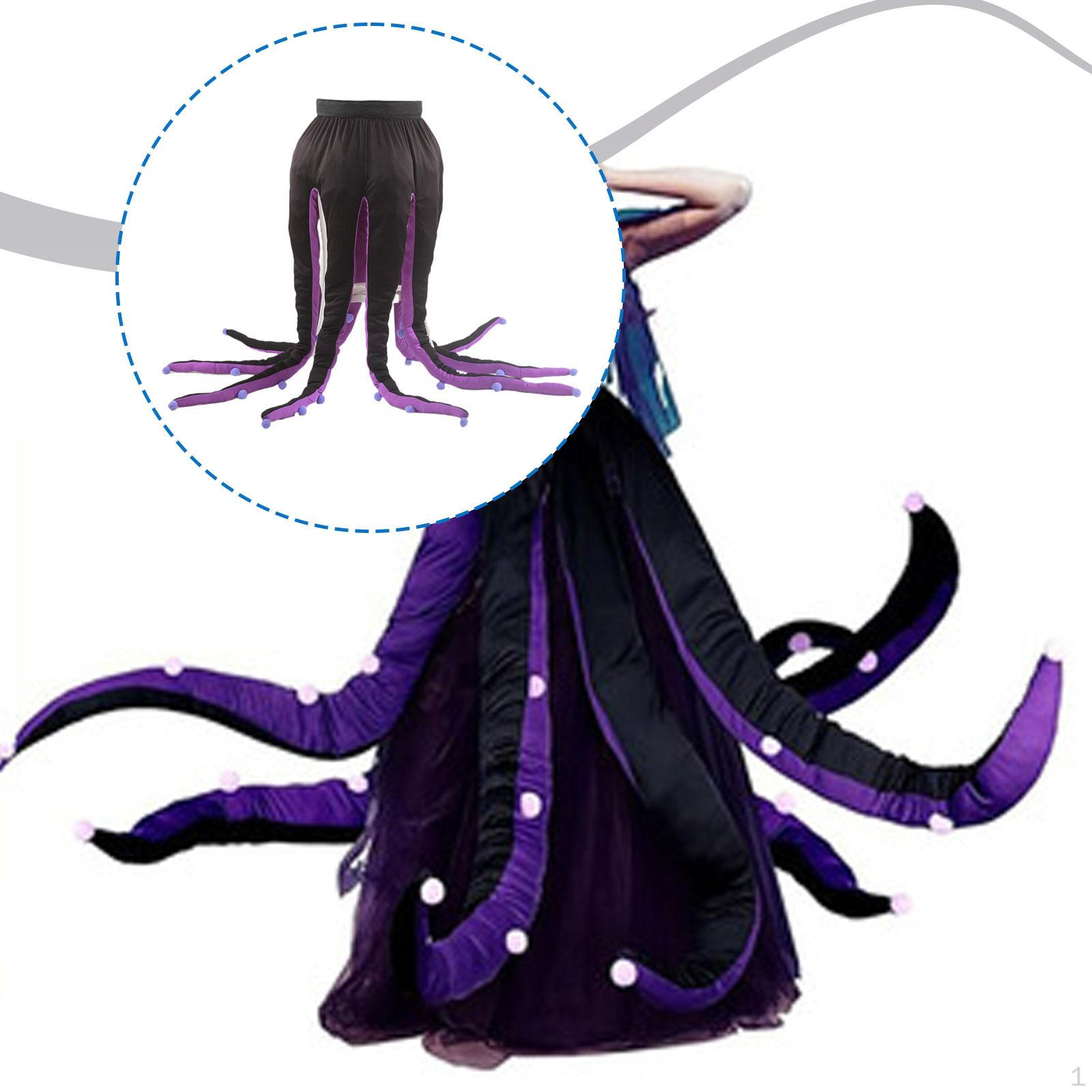 

Женский костюм осьминога с длинными щупальцами для вечеринки, сценического шоу