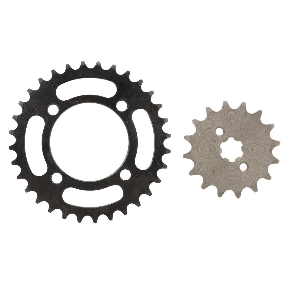 420 Pitch Drive Sprocket Kit Steel Motorcycle Sprocket Set Durable Chain Sprocket Kit for Bikes Rear Sprocket Kit