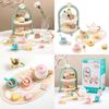 Wooden Royal Tea Party Play Set For Kids With Imaginative Over Kitchen Role Play