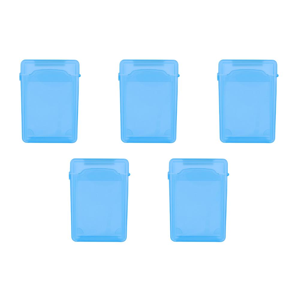 Caixa de Armazenamento para Disco Rígido IDE SATA de 3,5 Polegadas Capa de Plástico à Prova de Choque para Disco Rígido Externo Caixa de Armazenamento Multicolorida