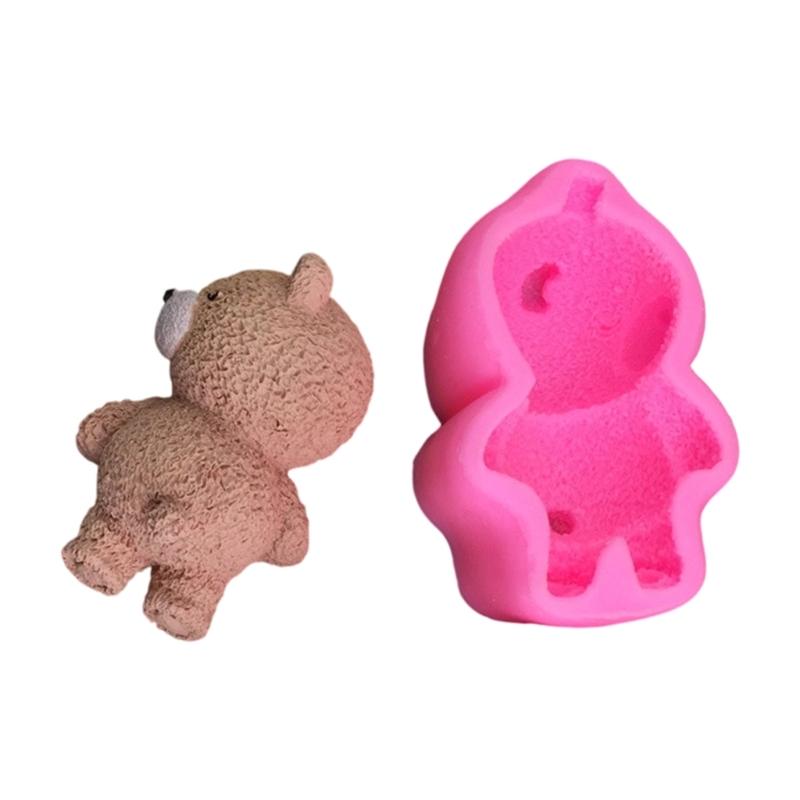 High Temperatures Resistant Silicone Chocolate Mould Bear Shaped Mousse Cake Molds Dessert Baking Accessories