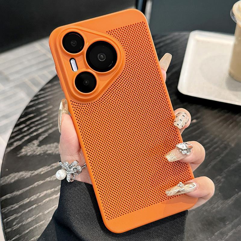 Applicable to Huawei Pura70Ultra breathable heat dissipation mesh mobile phone case light luxury ultra-thin with its own lens film P60 hard