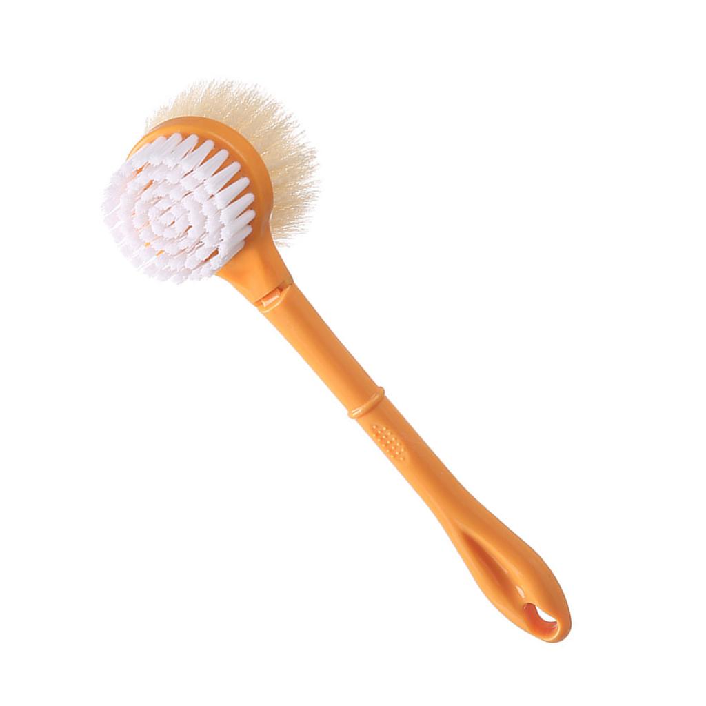 Pot Cleaning Brush Long Handle Double Sided Rotatable Head Multifunctional Pot Scrubber for Kitchen Pan Dish Sink