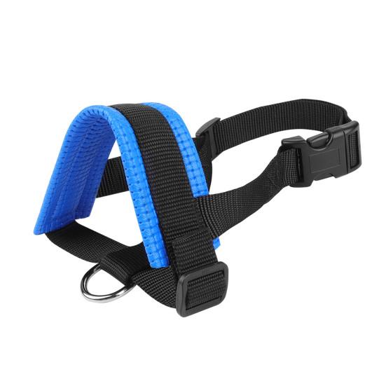 Hundemunnkurv Justerbar Løkke Nylon Munnkurv Pustende Anti-bjeffing Biting Tygging Munnkurv med Reflekterende Stropper for Liten Medium Stor Hund