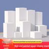 Біла пофарбована дерев'яна підставка для демонстрації - Прямокутний манекен для вітрини, Виставкова шафа, Можливість індивідуальної форми