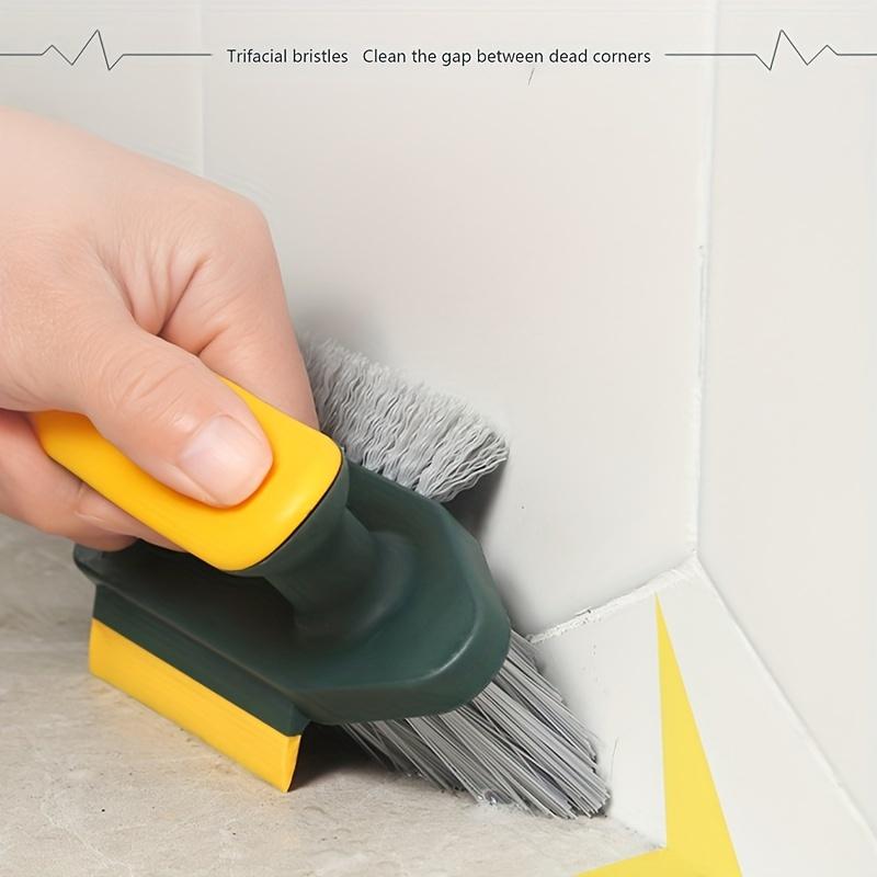 2 In 1 Slit and Floor Brush - Durable Plastic, Portable Design for Bathroom, Kitchen and Living Room Cleaning