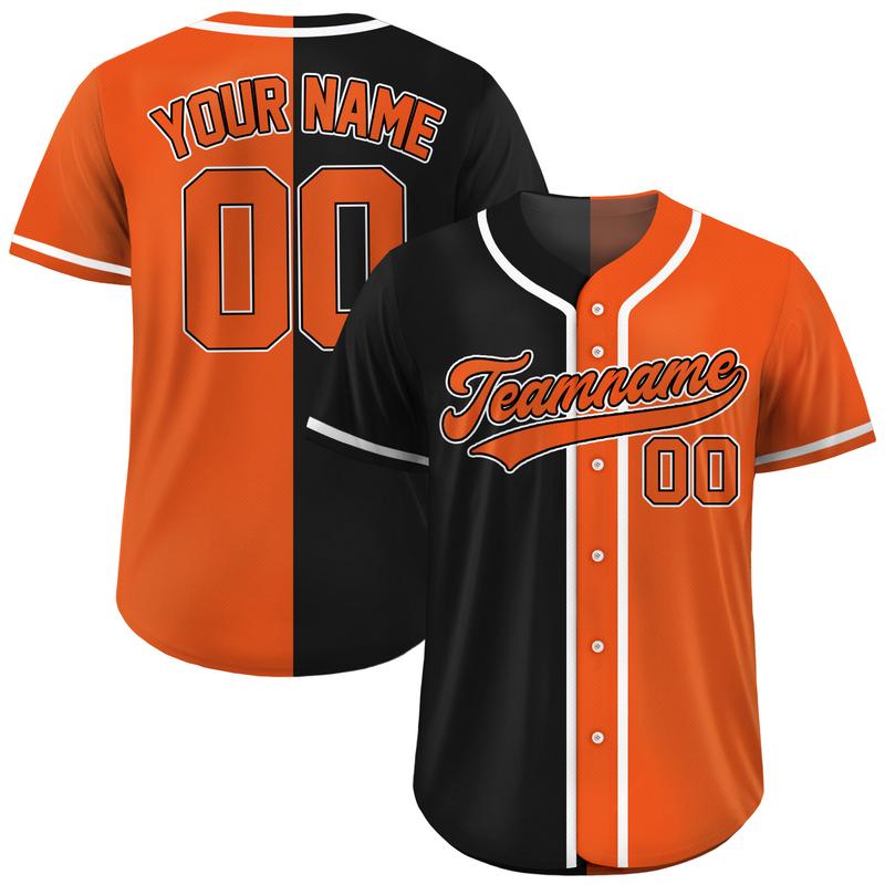 Individuelles geteiltes Baseballtrikot Personalisierter Teamname Nummer Herren Damen Jugend Softball Knopfleiste Uniform Atmungsaktive Geschenk-T-Shirts