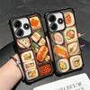 Delicious Sushi Bento Plating Phone Case For Xiaomi Redmi Note 14 15 Pro Plus 13 12 11 11S 11T 10 9S 9 5G Anti-Fall Airabag Cove