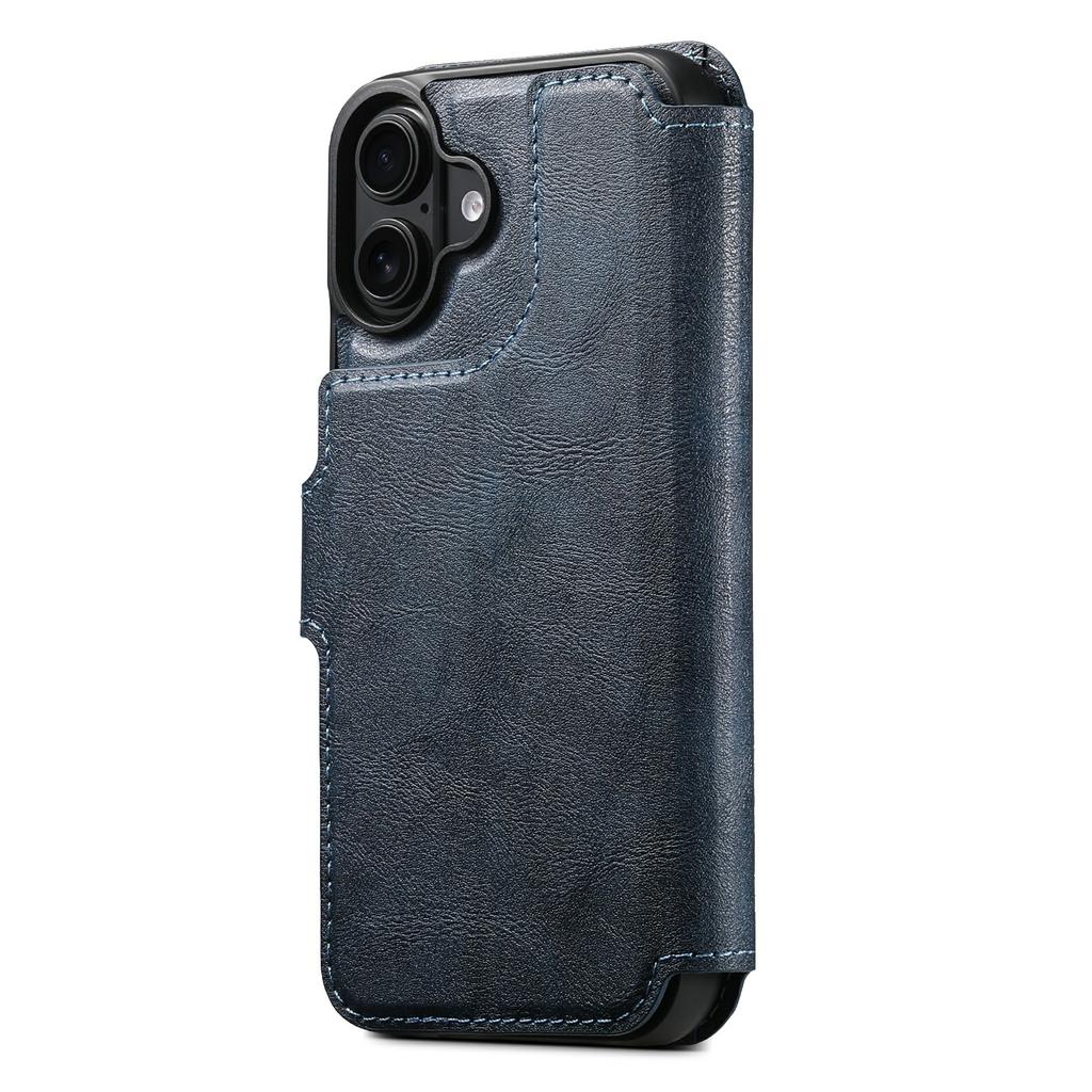 SUTENI Q-05 For iPhone 17 Wallet Case 2 in 1 Detachable Leather Flip Phone Cover with Stand