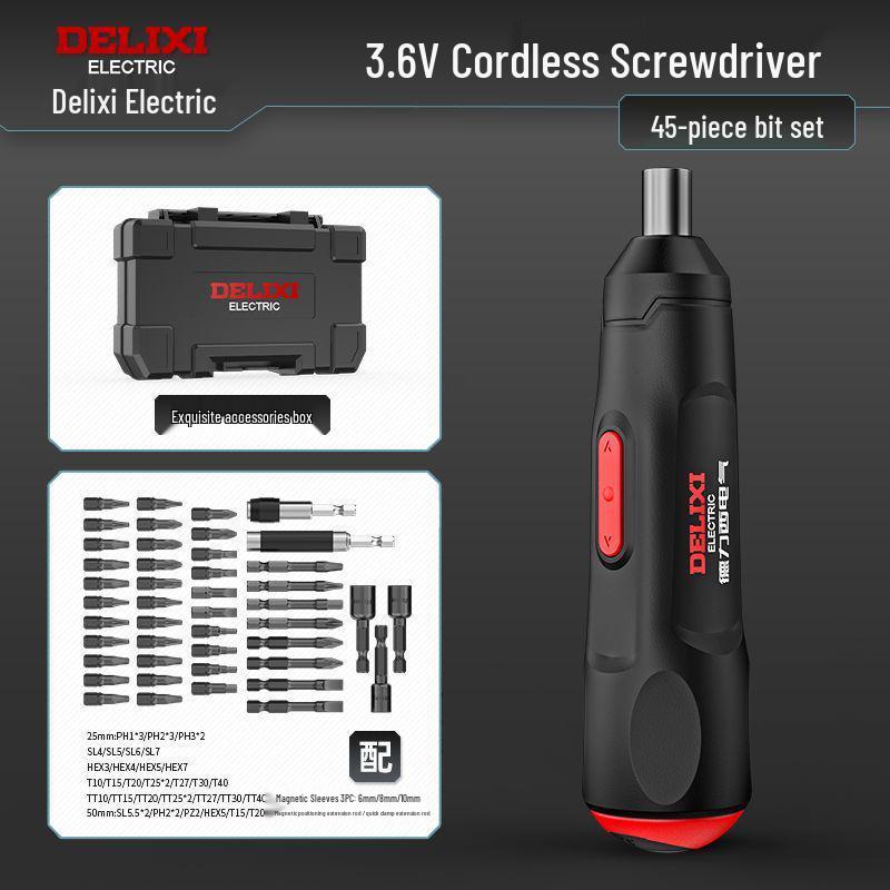 Delixi Multifunktions-Elektroschrauber & Mini-Lithiumbohrer für den Heimgebrauch