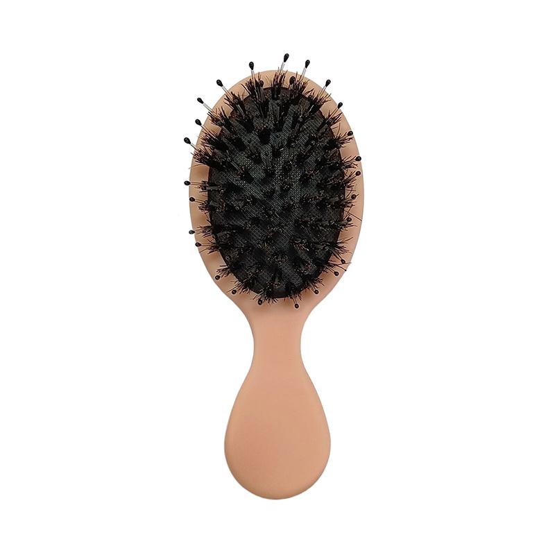 New Natural Boar Bristle Oval Hair Brush Comb Head Scalp Massage Comb Portable Horsehair Comb Fashion Styling Tool