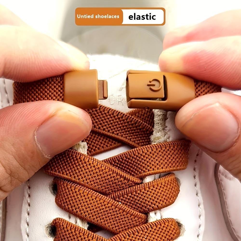 1 Pair Elastic Shoelaces, Polyester Sports Shoelaces, Lightweight, Solid Color, Adjustable and Comfortable, Hand Washable, Elastic No-Tie Shoelaces