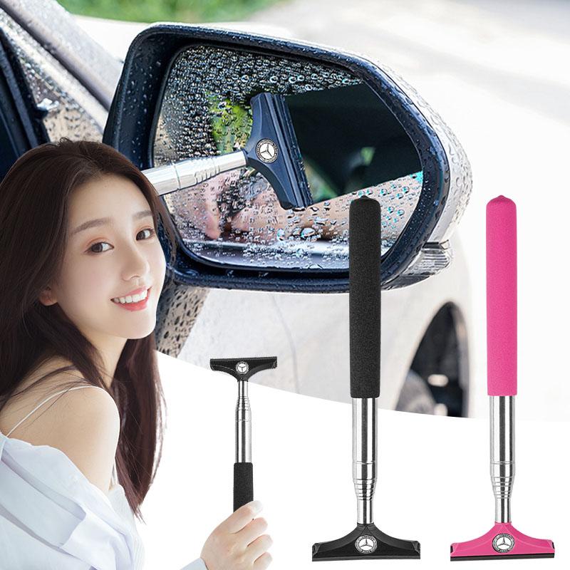 Car Rearview Mirror Wiper Retractable Handheld Cleaning Brush For Mercedes Benz AMG W205 W204 W203 W211 GLC GLE CLA W212 W213 W201 W210 W124