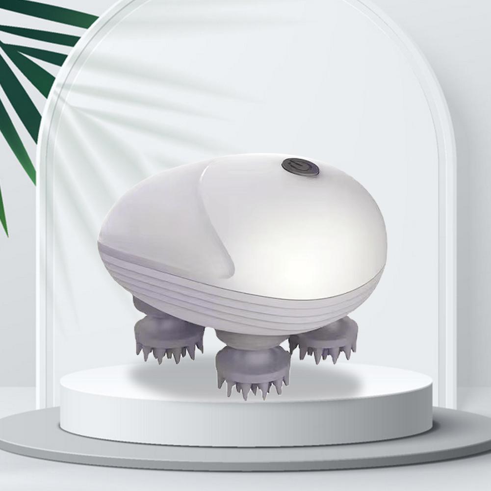 Kopfhaut-Massagegerät Multifunktionales Körper-Kopfhaut-Massagegerät Stressabbau USB-Wiederaufladbar Knetknoten für Kopfhaut Körper