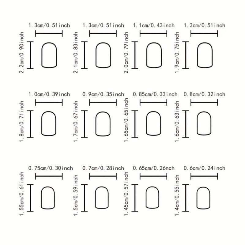 Square Press On Nail Flower Fake Nail Glues On Nail Artificial Acrylic Nail 12 Size 24pcs Stick On Nail for Women Girls