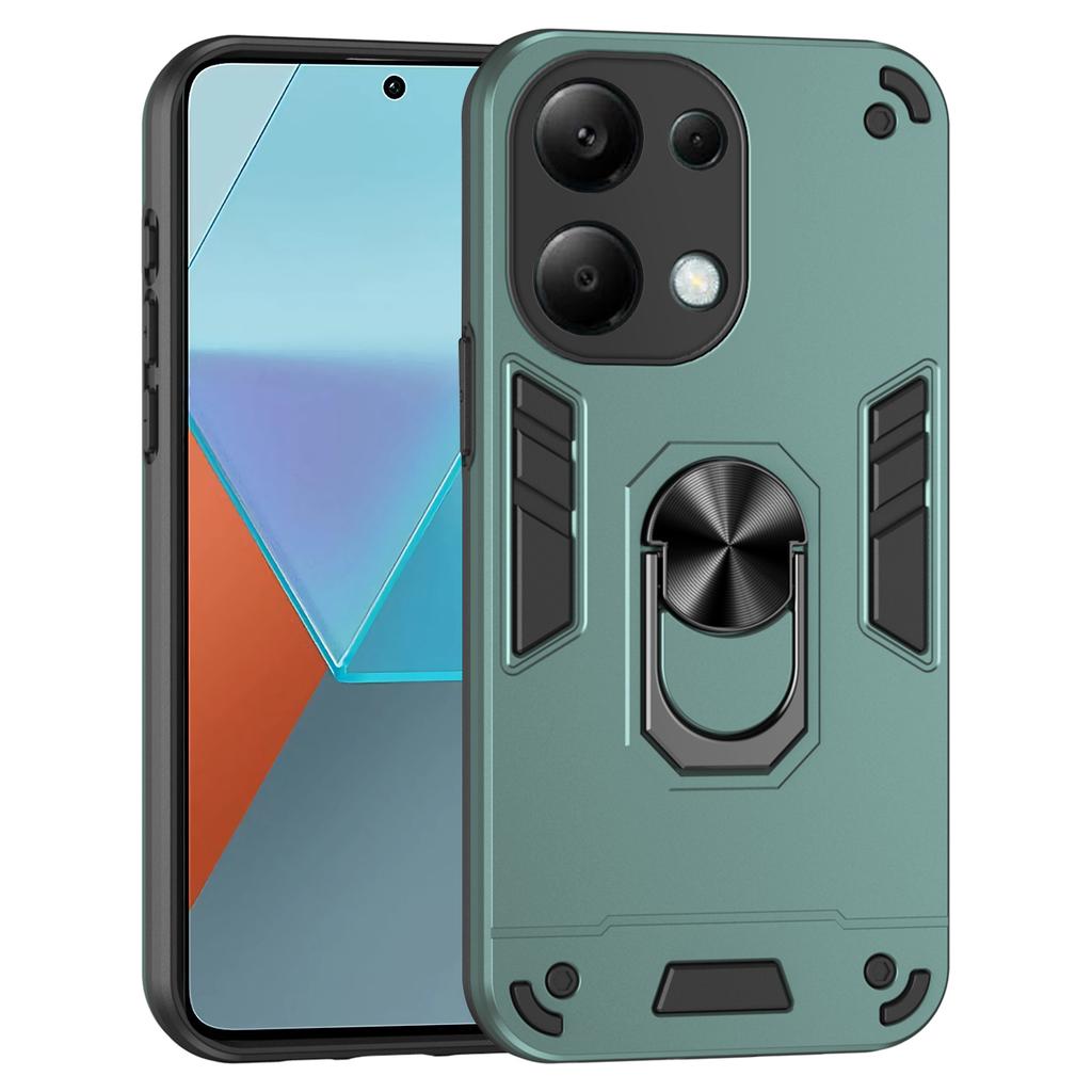 For Xiaomi Redmi Note 13 Pro 4G/Poco M6 Pro 4G Case Magnetic Car Mount Kickstand Phone Cover