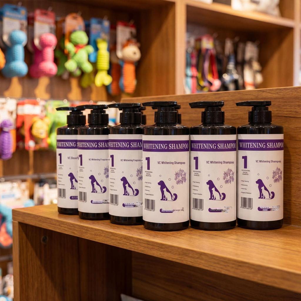 Bleek Hondenshampoo voor Witte Honden & Katten - Geurverwijderend & Ophelderend voor Pomeranian, Bichon, Samojeed