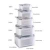 Multipurpose Food Storage Container with Removable Colander Accessory for Easy Draining and Long Time Use Preservation