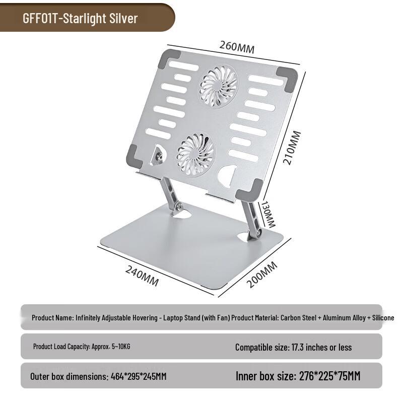 OLOEY Foldable Laptop Stand with Fan