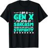 Level Of Sarcasm Humor Generation X Funny Gen X Gift Unisex T-Shirt