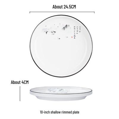 JINMEILI Chinesischer Stil Keramik flache Schale