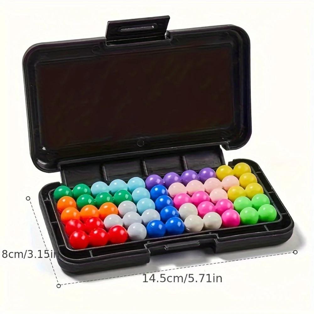 200 Kinds Wisdom Pyramid Intelligence Magic Bead - 3D Puzzle Games for High IQ Development - Educational Toys and Games Gifts