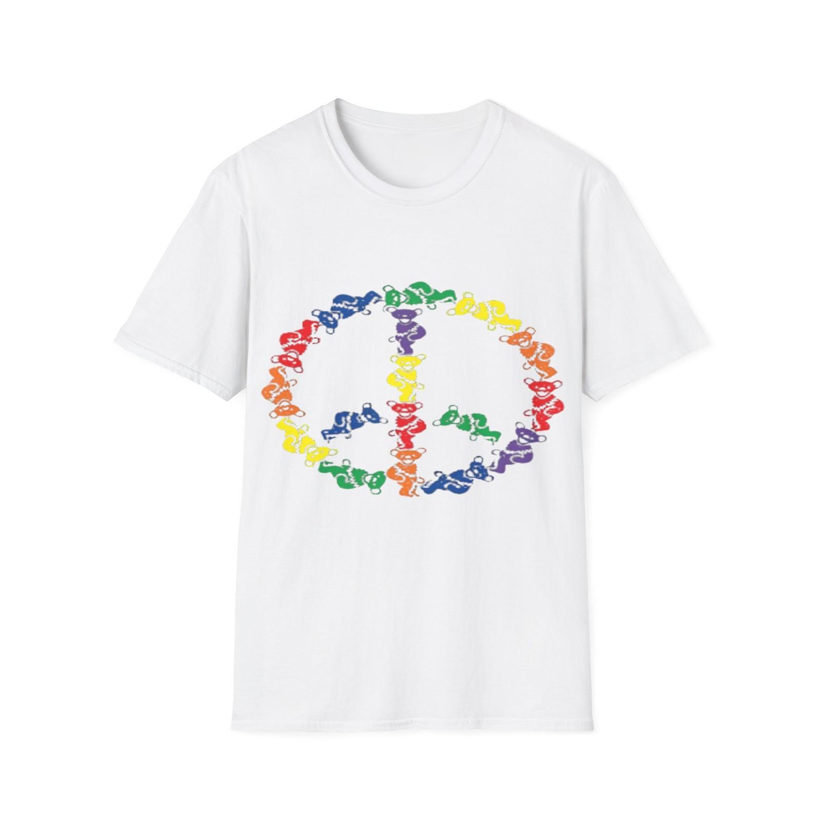 Футболка из ультрахлопка. Знак мира, Медведи Grateful Dead XXXL
