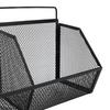 3pcs Metal Metal Wire Basket 3 Grids Wall Mount Storage Organizer  For Bathroom