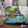 1pc Tom, Jerry Flannel Blanket Soft Warm Throw for Home, Office, Travel, All-Season Cozy Bedding GiftL1280