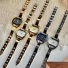 Minimalist Octagonal Rhinestone Dial Ladies Quartz Watch Thin Metal Bangle Elegant Daily Wrist Watch