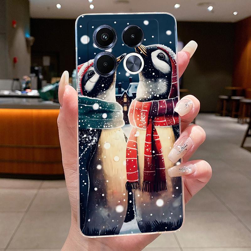Unique Design Pattern Phone Case For Infinix Note 40 5G/X6851/X6852 Shockproof Soft Casing Soft TPU Transparent Back Cover