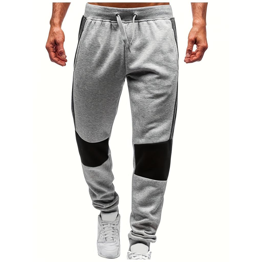 Spring And  New Men's Fashion Leisure Color Blocked Running Sports Pants Personalized Sports Pants