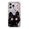 Sweet and Cool Cat Is Suitable for iPhone17promaxIMD Feather Mobile Phone Case Apple 16 All-inclusive 14/13 Anti-drop 15.