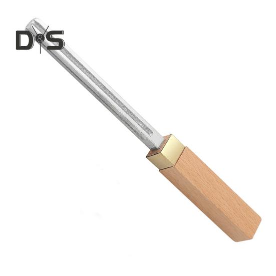 Guitar Fret Crowning File Mini Guitar Fret End Dressing File Wood Handle Luthier Repair Tool for Guitar Bass Ukulele Banjo