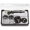 138Type Airbrush Kit Mini Single Action Air Brush Set Siphon Feed 0.8mm Paint Spray Gun w/ Hose 22cc Fluid Cups for Makeup Hobby