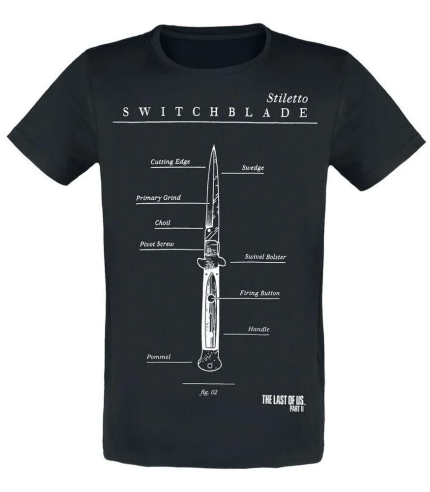 

Switchblade T-Shirt black Men Short Sleeve Round Neck 100% Cotton 4XL
