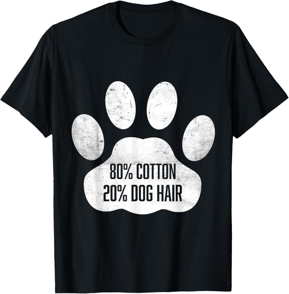 Cotton Dog Hair - Traces Of Dog - Dog Sayings T-Shirt S