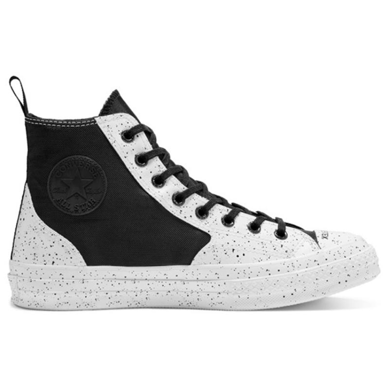 Converse 1970s Fashion Versatile High-Top Canvas Shoes Unisex Black and White