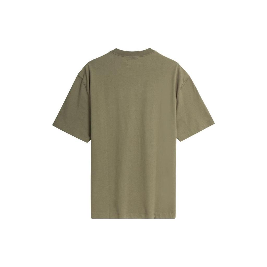 Calvin Klein SS23 Logo Print Loose Crew Neck Short Sleeve T-Shirt Men Tops Grass-Green Gray 40LM200-LDY