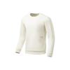 Li-Ning Sweatshirt à col rond unicolore sur mesure Série Fitness 3D Homme Hauts Blanc Vanille AWDS007-5